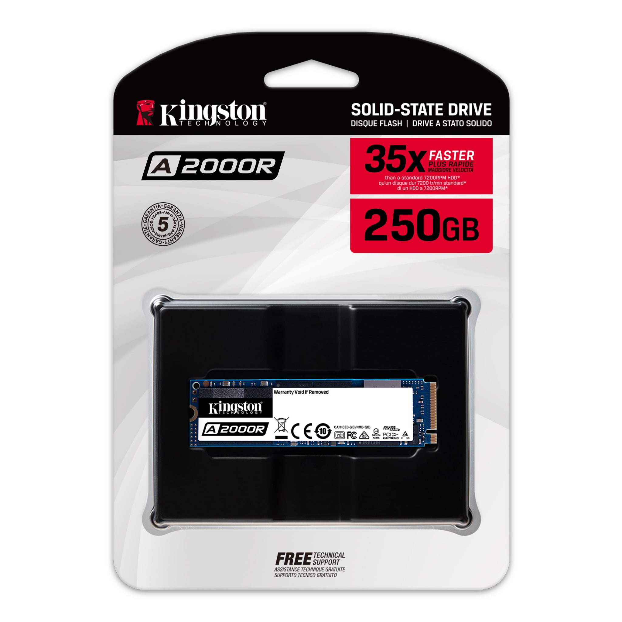 Kingston M.2- NVME A2000-SSD 250 GB - Image 2