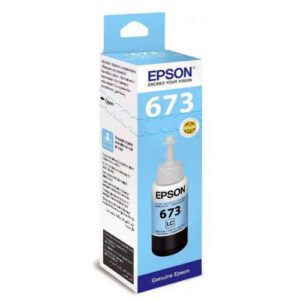 EPSON T673 ORIGINAL LIGHT CYAN INK BOTTLE