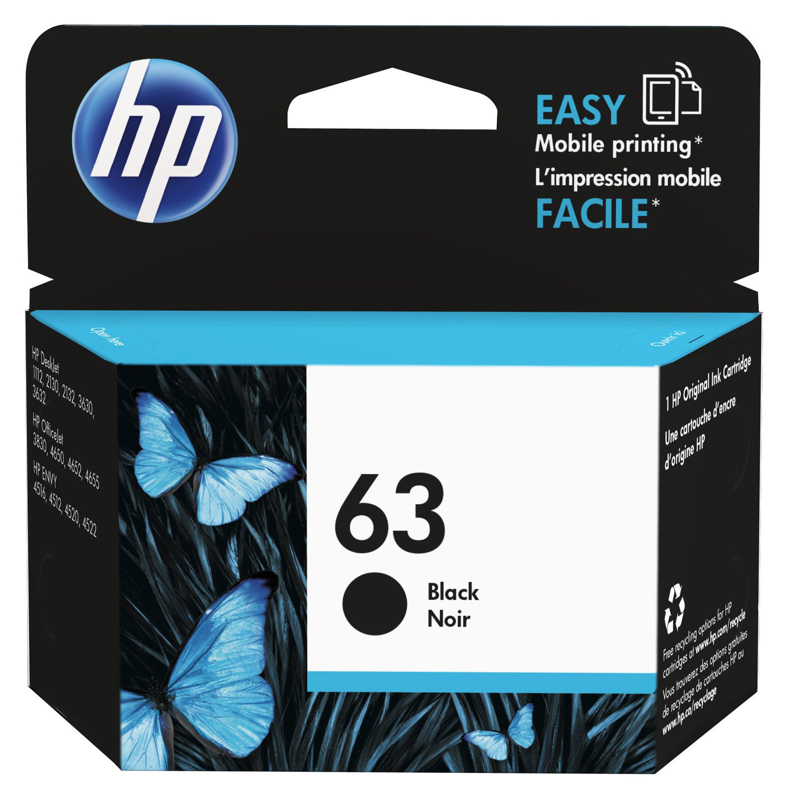 HP 63 Black Original Ink Cartridge