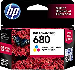Genuine HP 680 Premium Tri-Color Standard Yield Printe Ink Cartridges